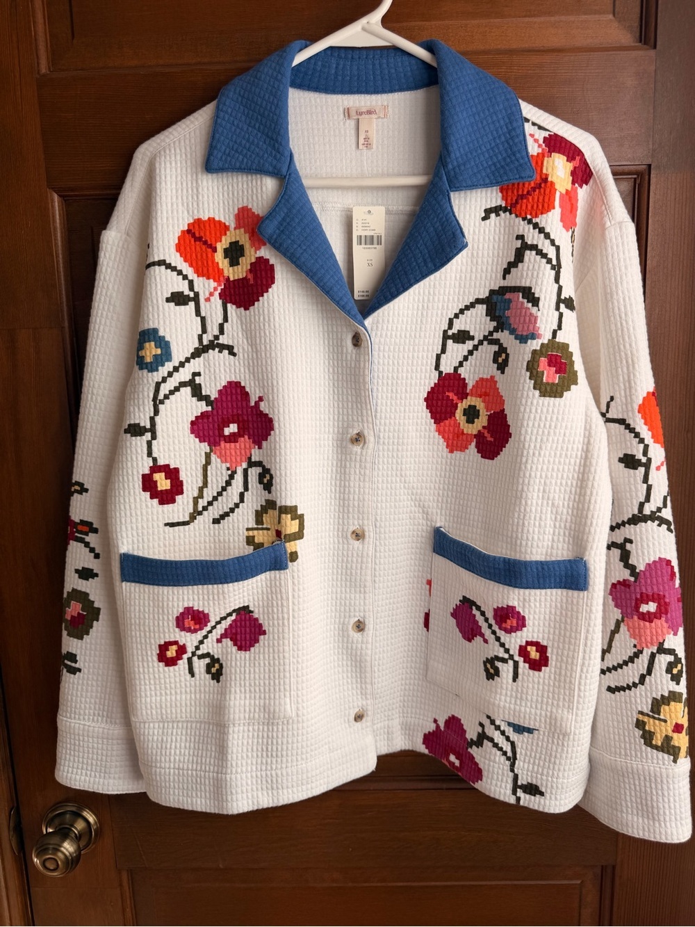 By Anthropologie Quilted Pajama Top - Picture 4 of 8